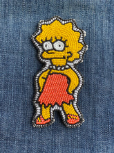 Load image into Gallery viewer, Lisa Simpson beaded patch
