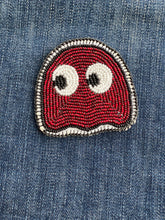 Load image into Gallery viewer, Blinky pac man beaded patch
