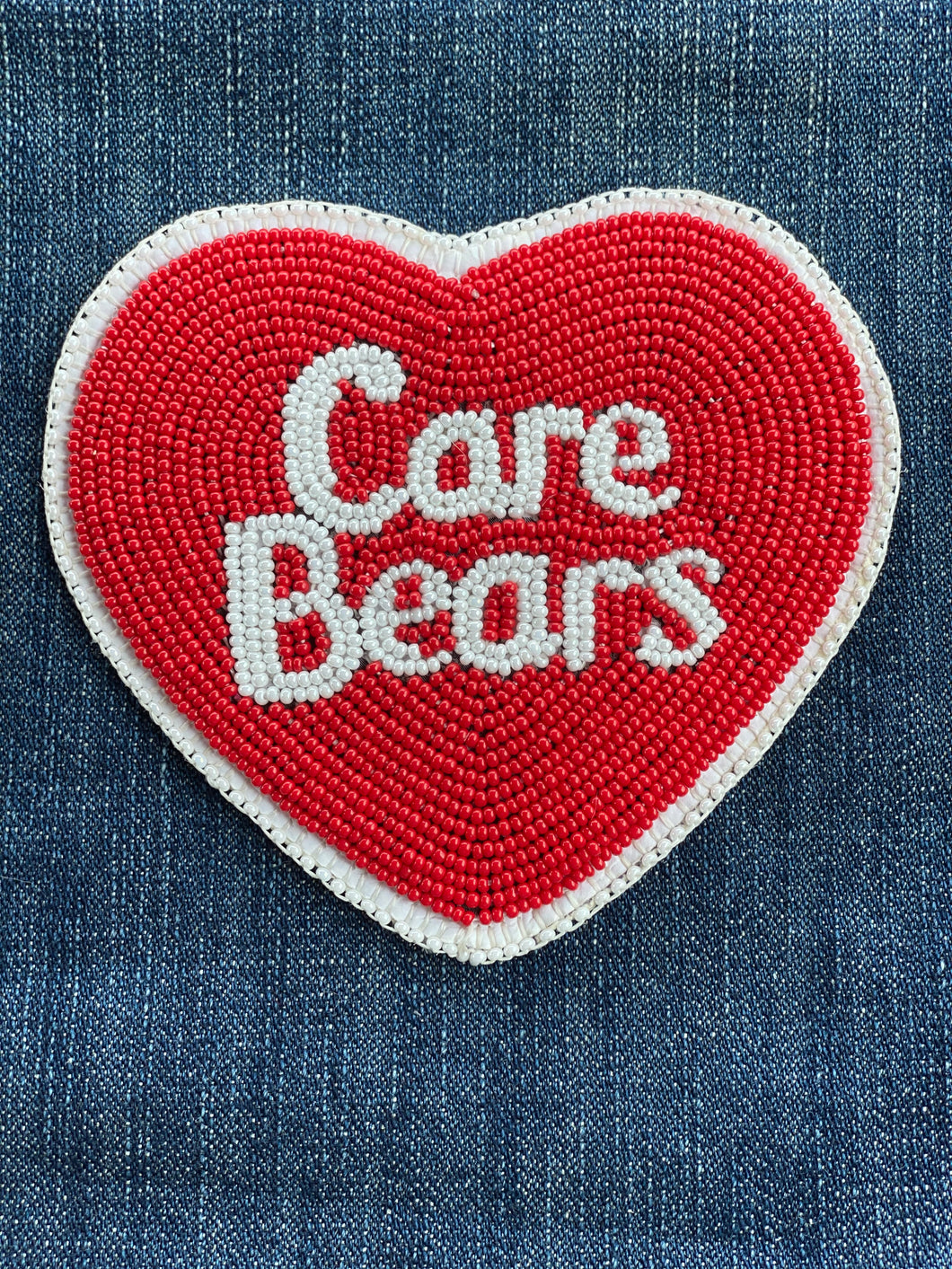Care bear beaded patch
