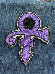 Prince beaded patch