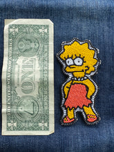 Load image into Gallery viewer, Lisa Simpson beaded patch
